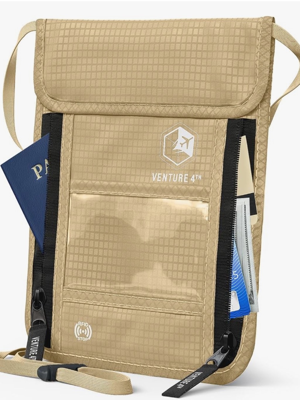 VENTURE 4TH Neck Wallet – pack of 4